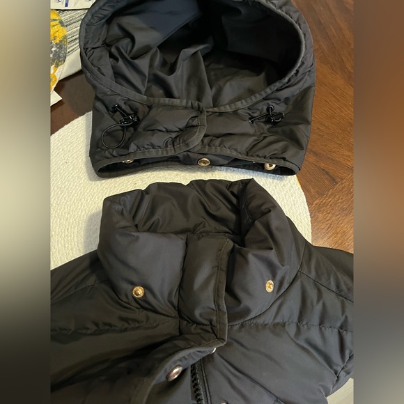 J. Crew Long Wintress Puffer Jacket Waist Tie Medium Petite - Picture 13 of 13